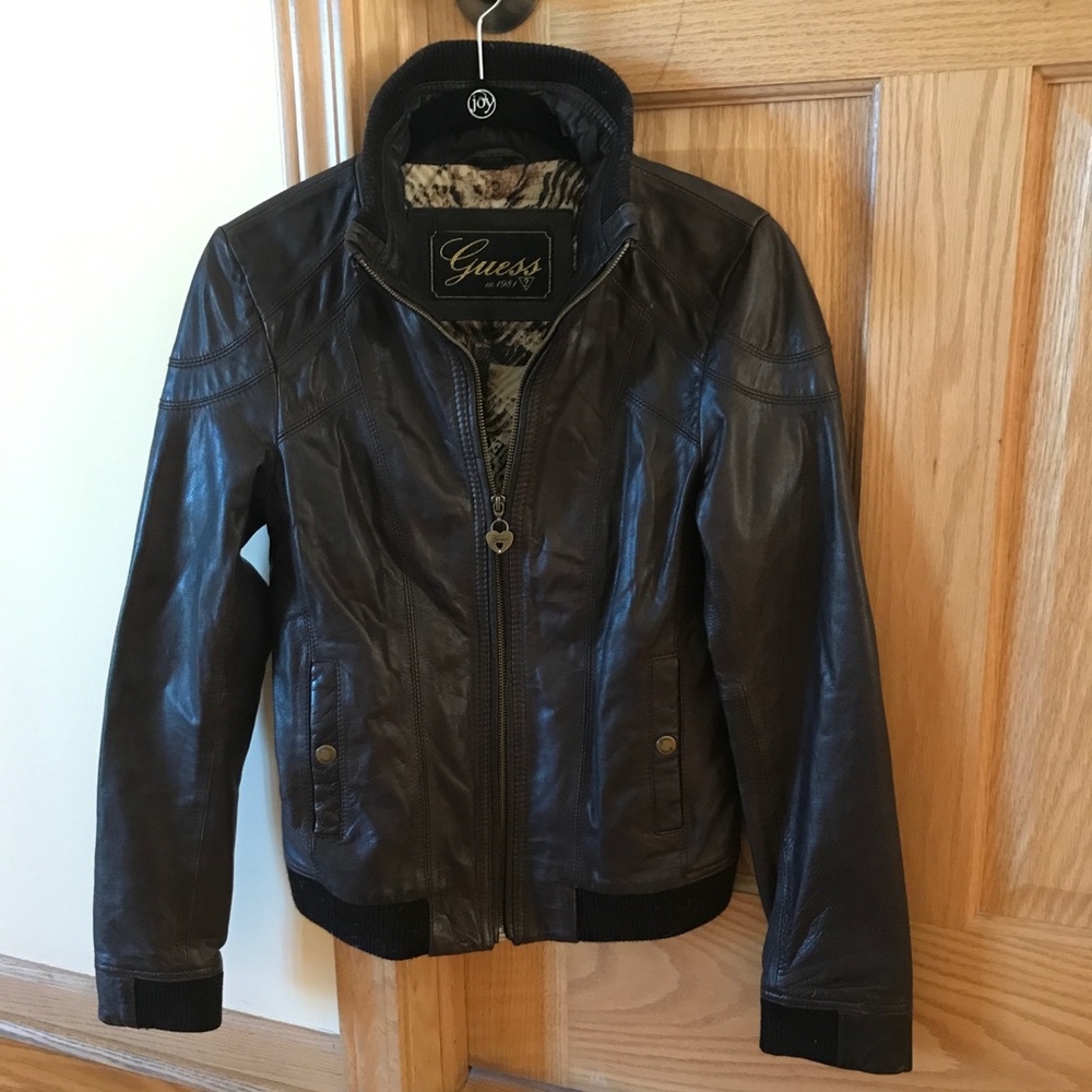 GUESS Genuine Leather Jacket